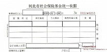 河北省社会保险基金统一收据