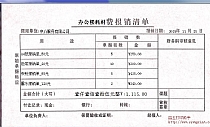 XX费报销清单