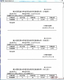 城乡居民基本养老保险政府代缴通知书